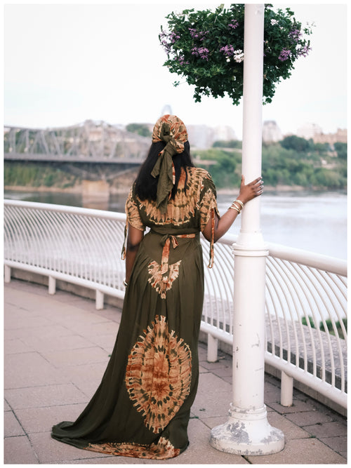 Linguere Dress Dark Green