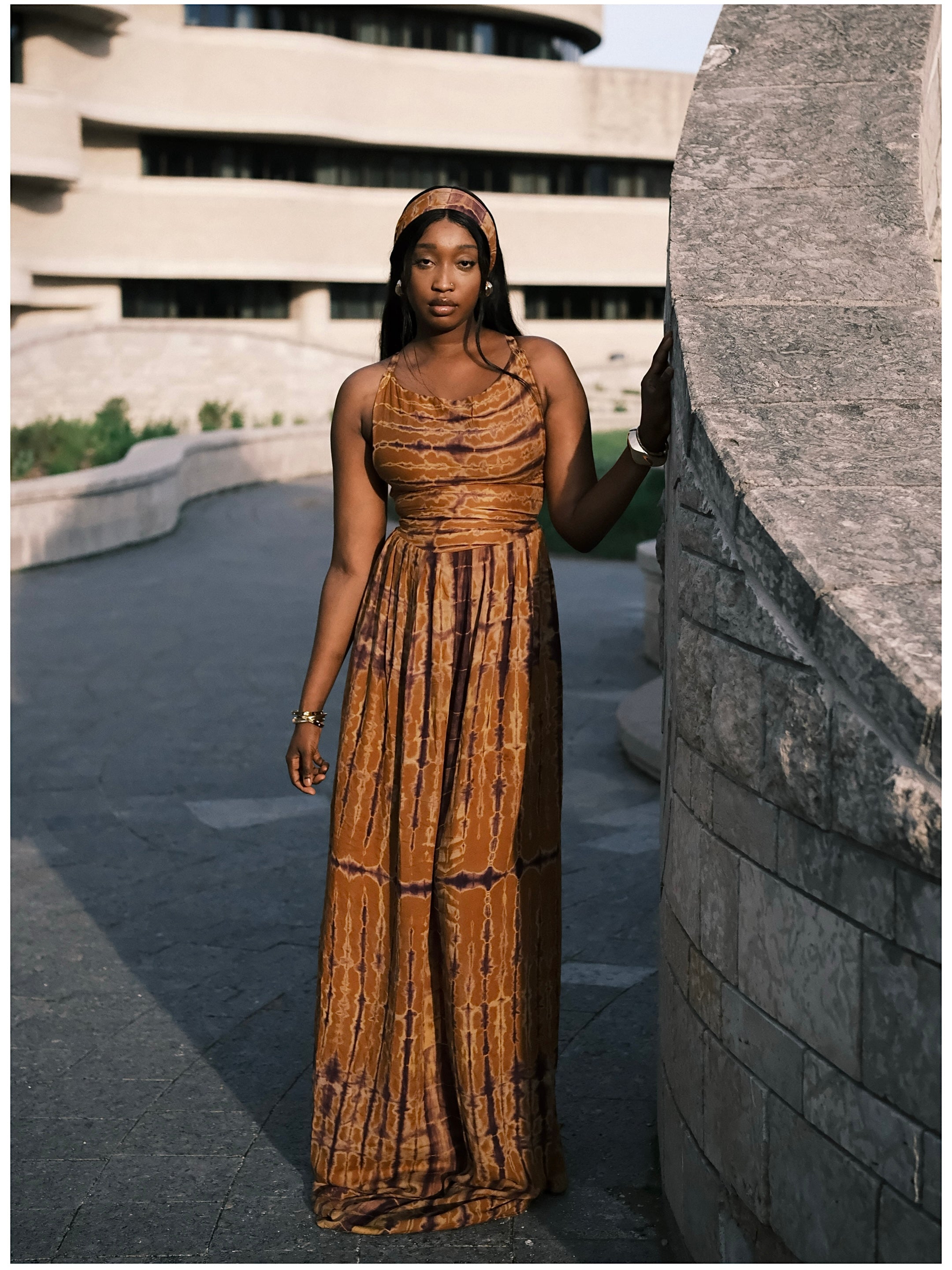 Kalsoum Dress Brown